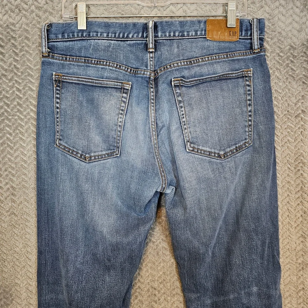 Gap Denim Mens 32x32 Slim Fit Blue Jeans Medium Wash‎ Stretch Lyocell Blend